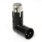 LyxPro XLR угол адаптор двойной мужской . женский., правый левый .90 раз. 4.. отличается угол . размещение .., другой Application .... миксер оптимальный..