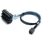 CableDeconn SFF-8643 встроенный Mini SAS HD - (4) 29 булавка SFF-8482 коннектор SAS 15 булавка источник питания порт 12GB