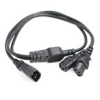 HangTon 2 x C13 10A 250V удлинение кабель 1m к UPS PDU компьютер PC сила. разделитель. код IEC320