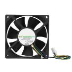 80mm PWM кейс вентилятор,DC12V 0.41A 4 булавка 4000RPM температура управление шасси охлаждающий вентилятор кондиционер, поддержка скорость измерение 