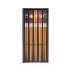 isida палочки для еды чёрный . коробка 5 сервировочный поднос входить ss бамбук десять тысяч удача 22.5cm [61043-8]