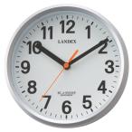  Ran Dex (Landex) настенные часы серебряный диаметр 18cm настенные часы Mini плюс радиоволны продолжение секунд игла класть .. двоякое применение YW9162SV