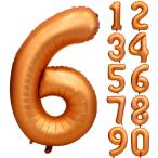  orange ba Rune 6 лет номер цифра 6 способ судно большой день рождения украшение установка 40 дюймовый (6, orange )