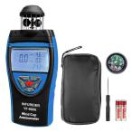 風速計 INFURIDER 風速計 ハンディ, カップ, コンパス付き風速計、複数の風速単位を備えた風速計日本製、温度測定機能付き風力計、データ保持機