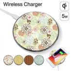 ワイヤレス 充電器 Galaxy S10 S10+ AQUOS R3 Qi対応 スマホ 置くだけ 充電 強化ガラス iPhoneXR iPhone8 Pixel3 丸型 ハード デザイン 印刷 【よかタウン】