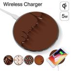 ワイヤレス 充電器 Galaxy S10 S10+ AQUOS R3 Qi対応 スマホ 置くだけ 充電 強化ガラス iPhoneXR iPhone8 Pixel3 丸型 ハード デザイン 印刷 【よかタウン】