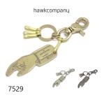 Hawk Company ホークカンパニー ルーレット＆ボトルオープナー キーホルダー 栓抜き 3連フック ナスカン 真鍮 レトロ レプリカ メンズ レディース 日本製 7529