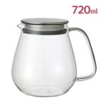 KINTO キントー UNITEA ワンタッチ ティーポット 耐熱ガラス 720ml かわいい おしゃれ 大容量 紅茶 ティー シンプル お茶 フルーツティー ハーブティー