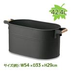  fire - боковой овальный дерево держатель большой дрова inserting металлический контейнер садоводство садоводство дрова корзина дрова класть rog Carry держатель 