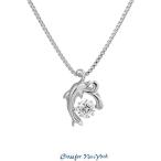 Crossfor NewYork Jumping Dolphin NYP-604 クロスフォーニューヨーク- Dancing Stone ペンダント ネックレス NYP604
