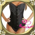 Yahoo! Yahoo!ショッピング(ヤフー ショッピング)セクシーコルセット　ビスチェ　黒　ラインストーン入り s1405（s1405）