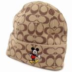 【並行輸入品】コーチ 帽子 COACH アウトレット ディズニーxコーチの限定 コラボ ミッキーマウス シグネチャー ニット帽子 ビーニーCN998 n231012