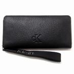 ショッピングサイフ 【並行輸入品】Calvin Klein Jeans カルバンクライン アウトレット サイフ リストストラップ ラウンドジップ 長財布 4K1000G 001 n251112