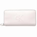Calvin Klein カルバンクライン アウトレット サイフ ラウンドファスナー ロゴ ベージュ 長財布 4K1005G 020