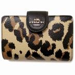 ショッピングコーチ 財布 【並行輸入品】コーチ 財布 COACH アウトレット ミディアム コーナー ジップ ウォレット  レオパード プリント花柄 二つ折り財布 CCL62 IMXAC n251215