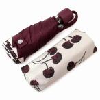 【並行輸入品】コーチ カサ COACH アウトレット 傘 晴雨兼用 99%UVカット チェリープリント フルーツ柄 折り畳み傘 CDF36 SVCAH n251215
