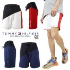 TOMMY HILFIGERトミーヒルフィガー カラーブロックテリーショーツ メンズパンツ スポーティ ストリート ラウンジウェア EUモデル アメカジ ハーフパンツ