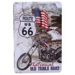  искусство мотоцикл Harley route 66 жестяная пластина табличка модный 