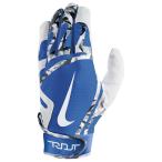 バッティンググローブ ナイキ バッティンググローブ 両手 ホワイト ブルー ナイキ トラウト Nike Trout Trout Elite Batting Gloves
