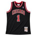 NBAtelik* rose Chicago *bruz форма переиздание swing man Jersey 10-11 season модель Mitchell &nes/Mitchell &amp; Ness черный 