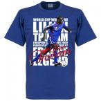 フランス代表 リリアン・テュラム Tシャツ SOCCER レジェンド サッカー/フットボール ブルー