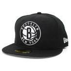 NBA ネッツ キャップ/帽子 ブラック ニューエラ 5950 Secondary Logo キャップ