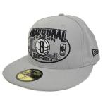 NBA ネッツ キャップ/帽子 グレー ニューエラ Inaugural Basic Logo Fitted 59FIFTY キャップ