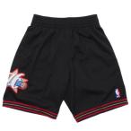 NBA フィラデルフィア・76ers ショートパンツ/ショーツ 2000-01 スウィングマン スローバック ショーツ Mitchell &amp; Ness ブラック2203MN特集