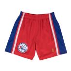 NBA フィラデルフィア・76ers ショートパンツ/ショーツ スウィングマン ハーフパンツ ミッチェル＆ネス/Mitchell &amp; Ness レッド トレーニング特集2203MN特集