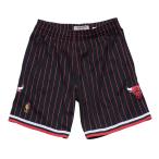 NBA シカゴ・ブルズ ショートパンツ/ショーツ スウィングマン ミッチェル&ネス/Mitchell & Ness ブラック トレーニング特集2203MN特集