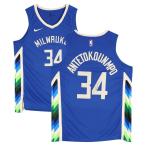 NBAya лак *atetokmbo Mill War ключ * задний s автограф автограф 2022-23 City выпуск swing man Nike /Nike голубой 