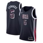  Anthony * Edwards America представитель форма USA баскетбол 2024 swing man джерси Nike /Nike темно-синий 