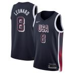  Kawai * Leonard America представитель форма USA баскетбол 2024 swing man джерси Nike /Nike темно-синий 