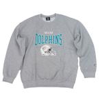 NFL Dolphin z спортивная фуфайка / футболка Crewneck Sweat серый 