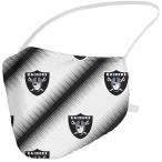 NFL レイダース マスク ファッションマスク Adult Team Logo Face Covering Stripe