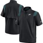 NFL жакет / внешний Eagle s боковой линия Short рукав Quarter-Zip Jacket Nike /Nike черный 