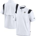 NFL жакет / внешний Saints боковой линия Short рукав Quarter-Zip Jacket Nike /Nike белый 