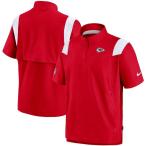 NFL жакет / внешний chief s боковой линия Short рукав Quarter-Zip Jacket Nike /Nike красный 