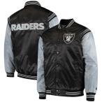 NFL Raider s жакет атлас жакет Enforcer Varsity Jacket жакет STARTER черный серебряный 2212fsg