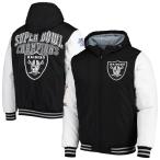NFL Raider s жакет Spike Commemorative Varsity полный Zip Jacket G-III черный 2212fsg