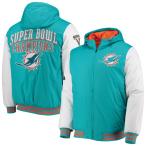 NFL Dolphin z жакет Spike Commemorative Varsity полный Zip Jacket G-III aqua 2212fsg