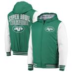 NFL jets жакет Spike Commemorative Varsity полный Zip Jacket G-III зеленый 2212fsg