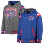 NFL Bill z жакет Fast Pace двусторонний полный Zip Jacket G-III Royal / красный уголь 2212fsg