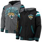 NFL Jaguar z жакет Fast Pace двусторонний полный Zip Jacket G-III черный / красный уголь 2212fsg