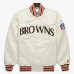 NFL Brown z куртка стартер xoma-ju балка City атлас жакет внешний STARTER Cream 2212fsg