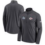 NFL chief s жакет no. 57 раз super миска .. память Left Chest Half-Zip Pullover Top внешний Nike /Nike антрацит 