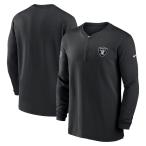 NFL Raider s жакет 2023 боковой линия Performance Long Sleeve Quarter-Zip Top Nike /Nike черный 