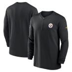 NFLs чай la-z жакет 2023 боковой линия Performance Long Sleeve Quarter-Zip Top Nike /Nike черный 