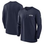 NFLsi- Hawk s жакет 2023 боковой линия Performance Long Sleeve Quarter-Zip Top Nike /Nike колледж темно-синий 