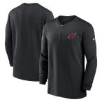 NFL Cardinal s жакет 2023 боковой линия Performance Long Sleeve Quarter-Zip Top Nike /Nike черный 